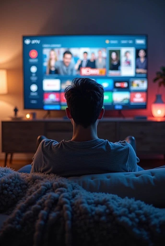 High-performance IPTV streaming on a modern TV setup
